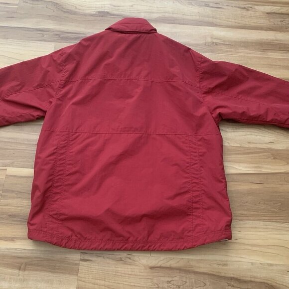 L.L. Bean Jacket Windbreaker Packable Hood Lightweight XL Tall Red - Picture 10 of 16